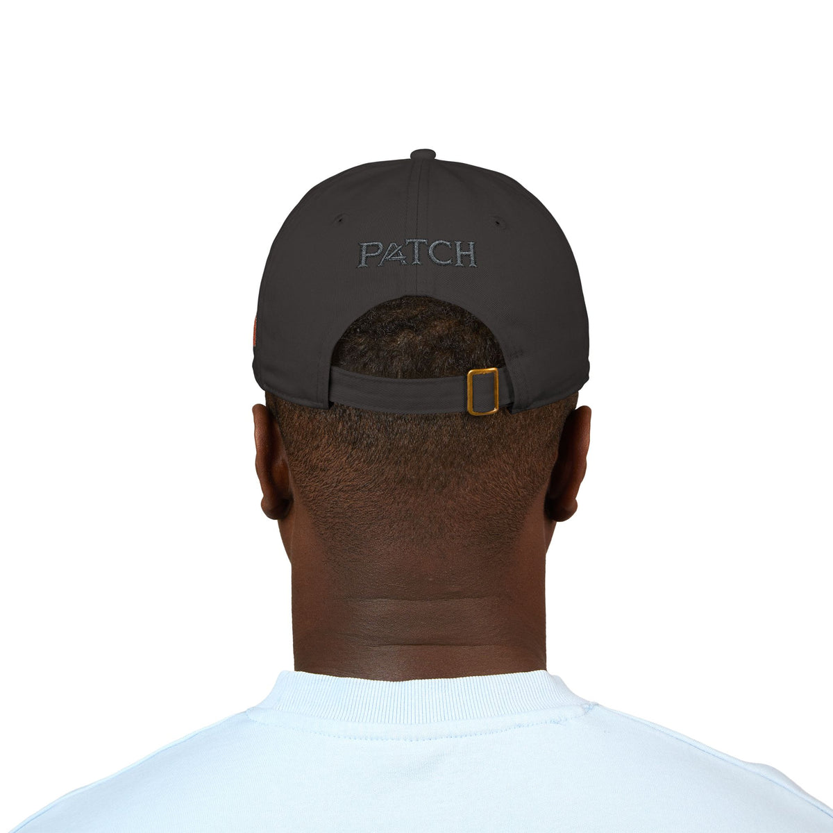 Embroidered Organic Baseball Cap — Minimal 'A' Front & PATCH Back