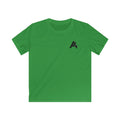Kids Tee — Bold 'A' Chest Logo & 'PATCH' Back Graphic, Casual Youth Shirt