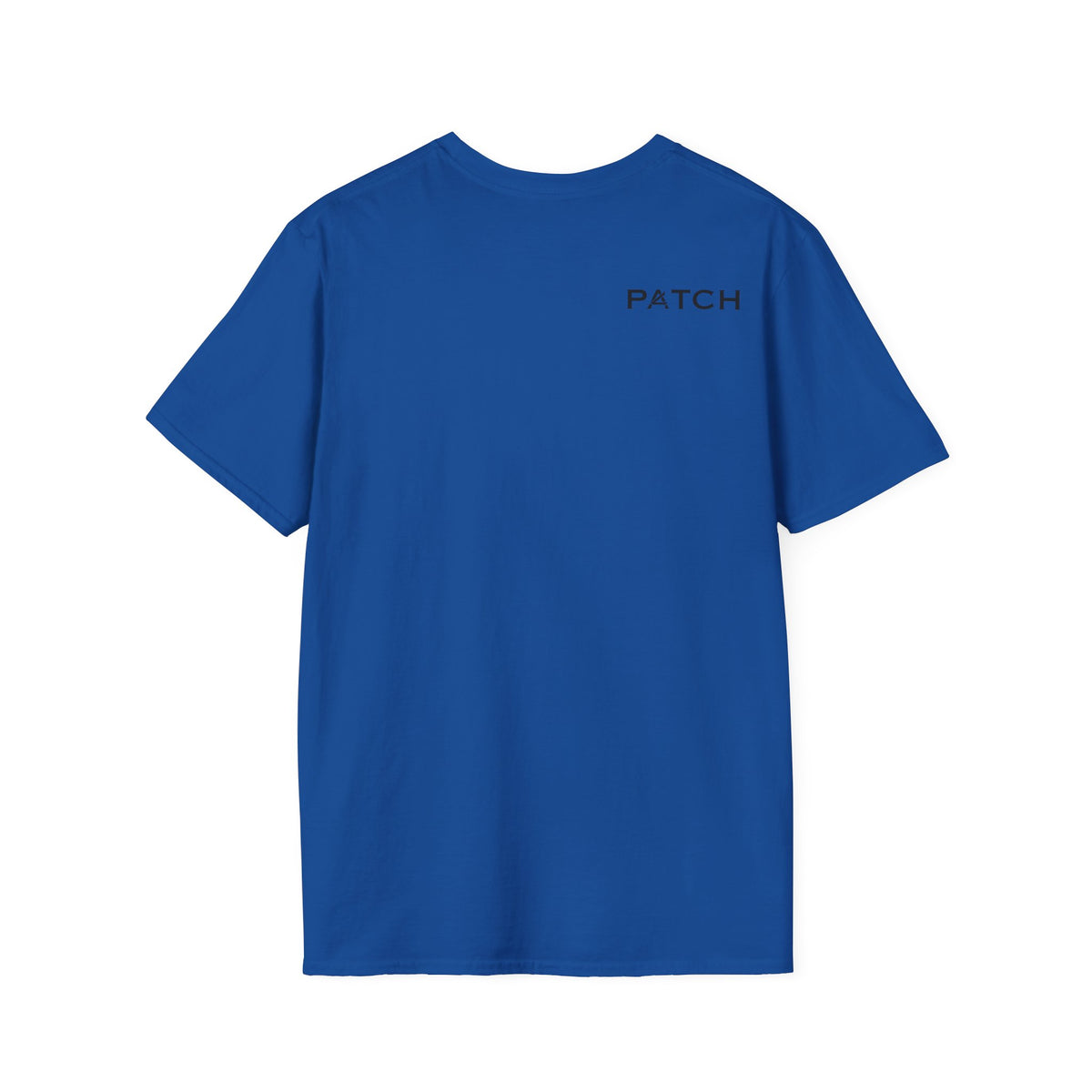 Minimalist 'PATCH' Logo T-Shirt — Chest Monogram & Back Text Tee