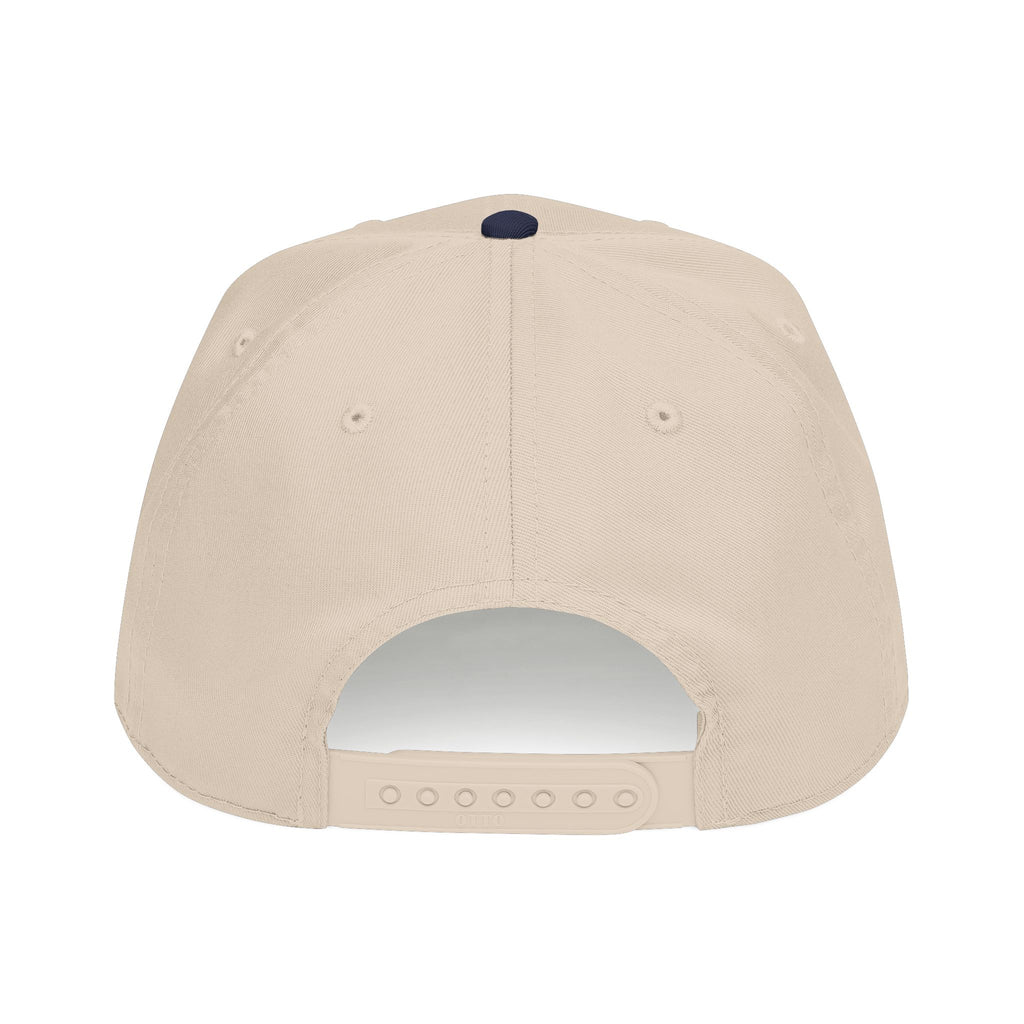 Mid Profile Baseball Cap — Embroidered 'A' Logo Two-Tone Cap