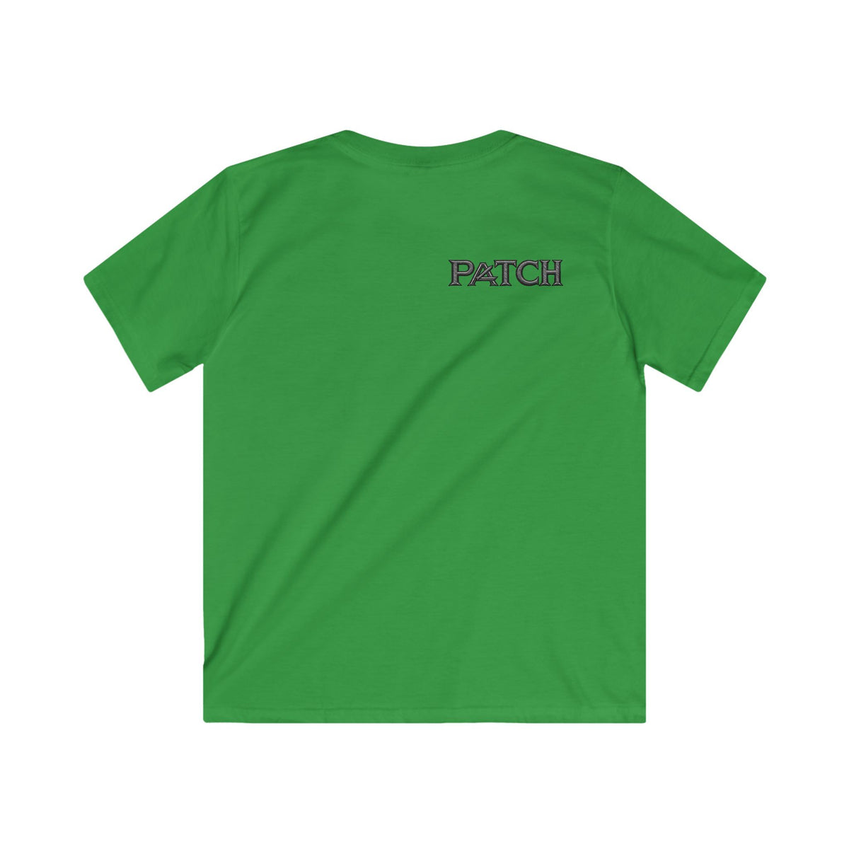 Kids Tee — Bold 'A' Chest Logo & 'PATCH' Back Graphic, Casual Youth Shirt