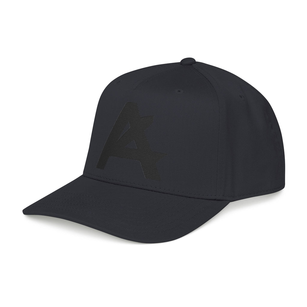 Mid Profile Baseball Cap — Embroidered 'A' Logo Two-Tone Cap