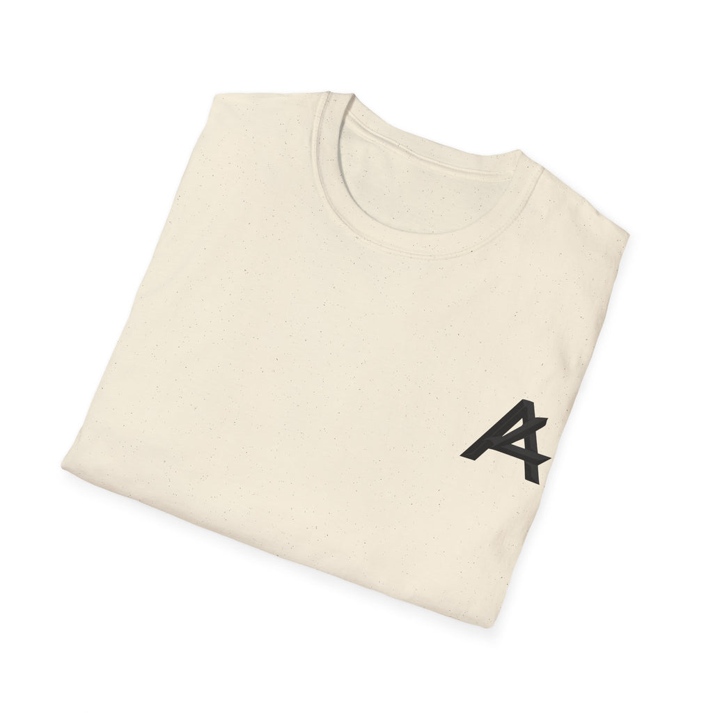 Minimalist 'PATCH' Logo T-Shirt — Chest Monogram & Back Text Tee