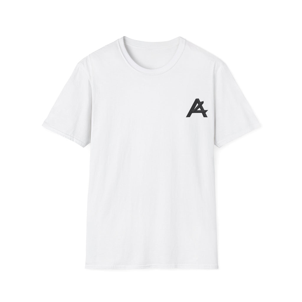 Minimalist 'PATCH' Logo T-Shirt — Chest Monogram & Back Text Tee
