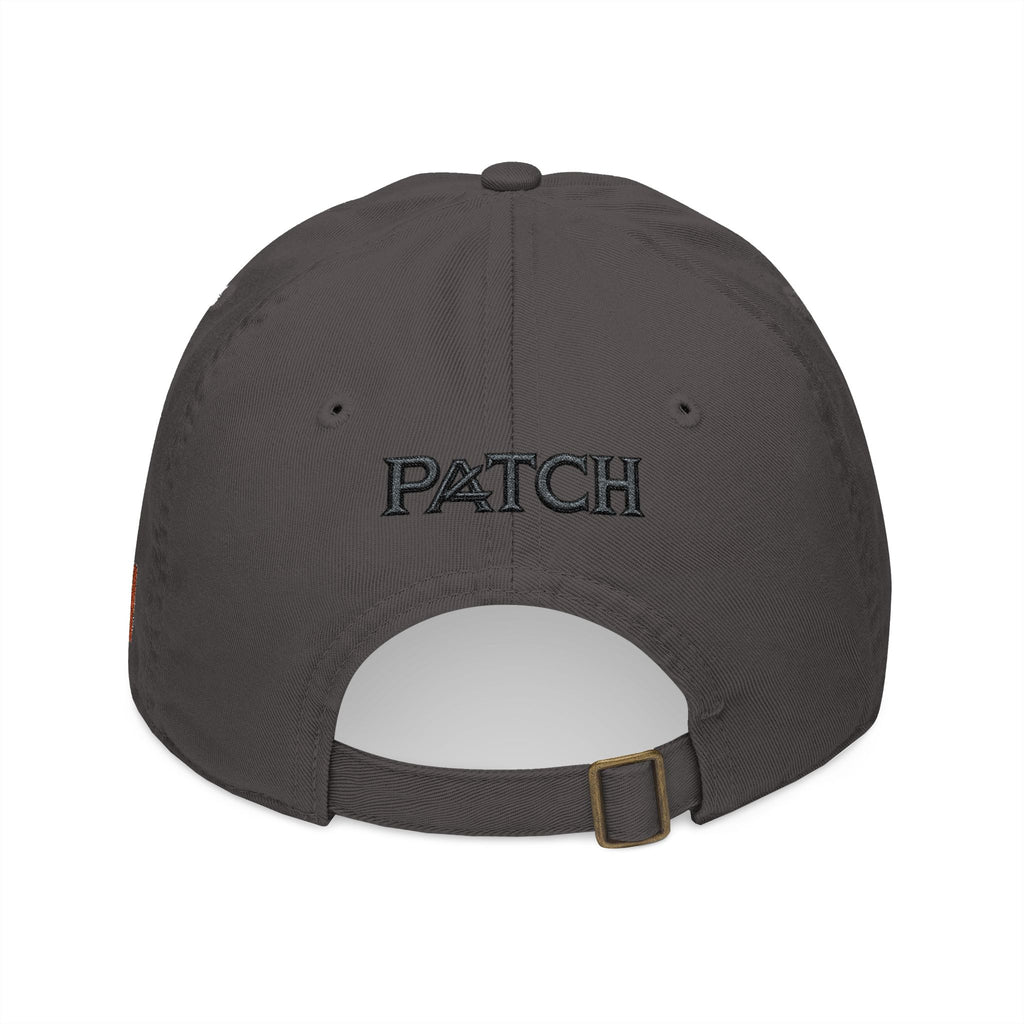 Embroidered Organic Baseball Cap — Minimal 'A' Front & PATCH Back