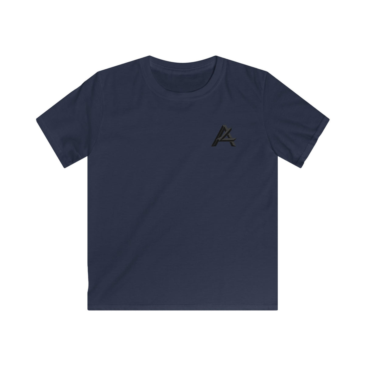 Kids Tee — Bold 'A' Chest Logo & 'PATCH' Back Graphic, Casual Youth Shirt