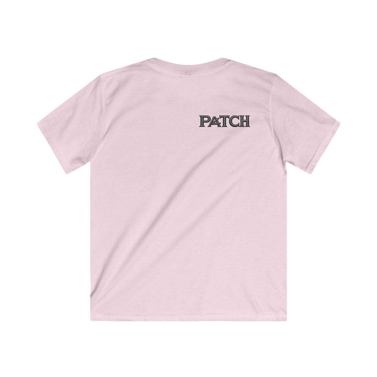 Kids Tee — Bold 'A' Chest Logo & 'PATCH' Back Graphic, Casual Youth Shirt