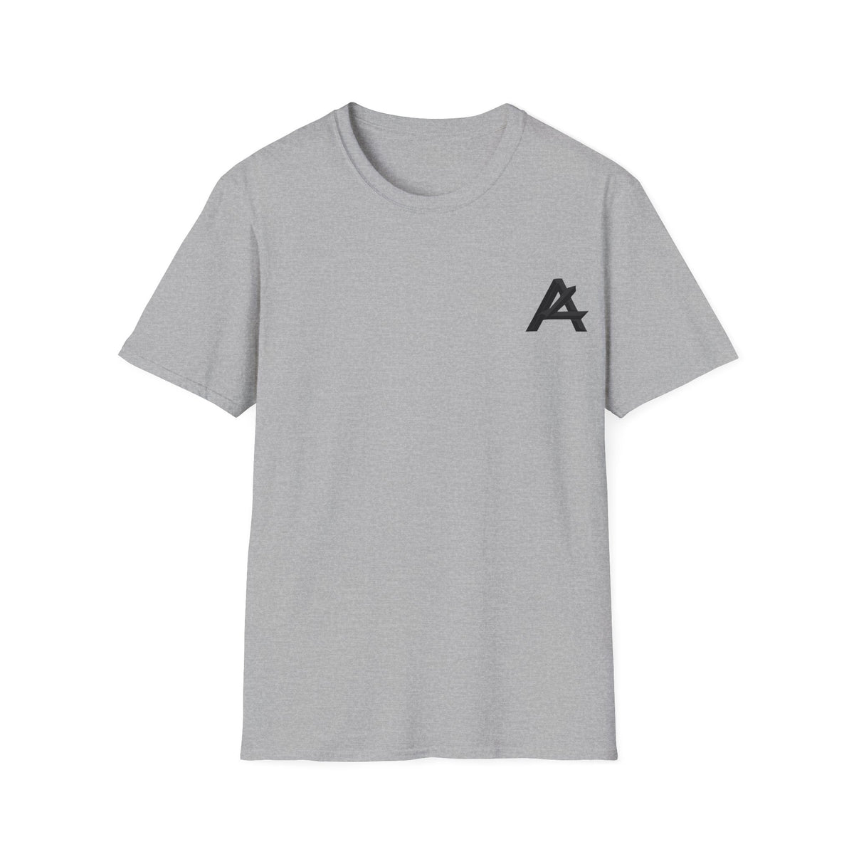 Minimalist 'PATCH' Logo T-Shirt — Chest Monogram & Back Text Tee
