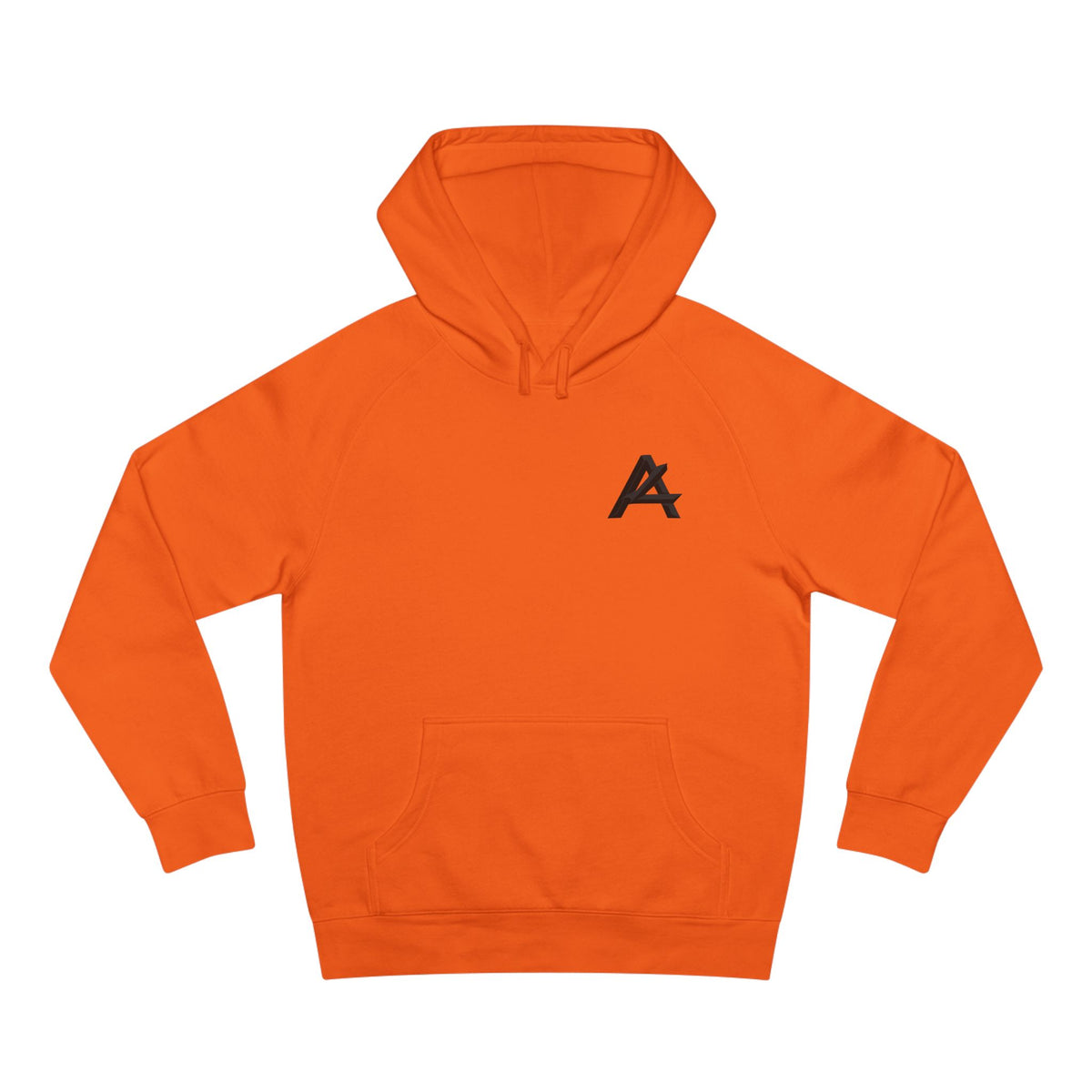 Patch Logo Hoodie — Minimalist White Pullover with Chest Emblem & Back 'PATCH' Text