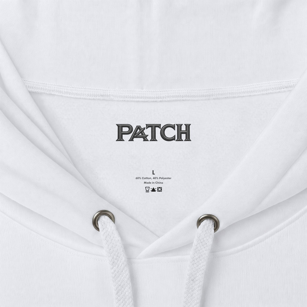 Minimalist 'A' Logo Hoodie — White Chest Emblem Pullover