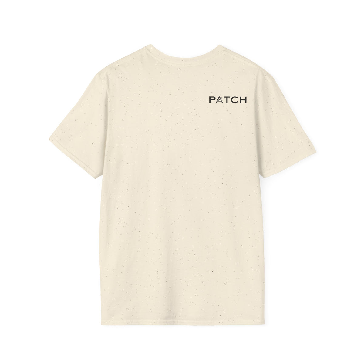 Minimalist 'PATCH' Logo T-Shirt — Chest Monogram & Back Text Tee