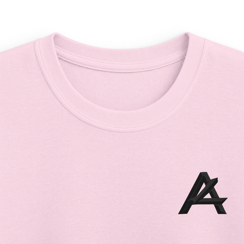 Kids Tee — Bold 'A' Chest Logo & 'PATCH' Back Graphic, Casual Youth Shirt