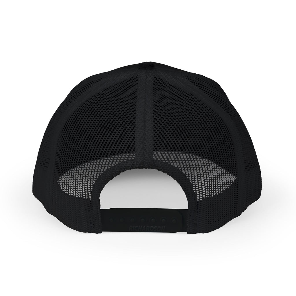 Distressed A Logo Trucker Cap — Vintage Mesh Snapback Hat