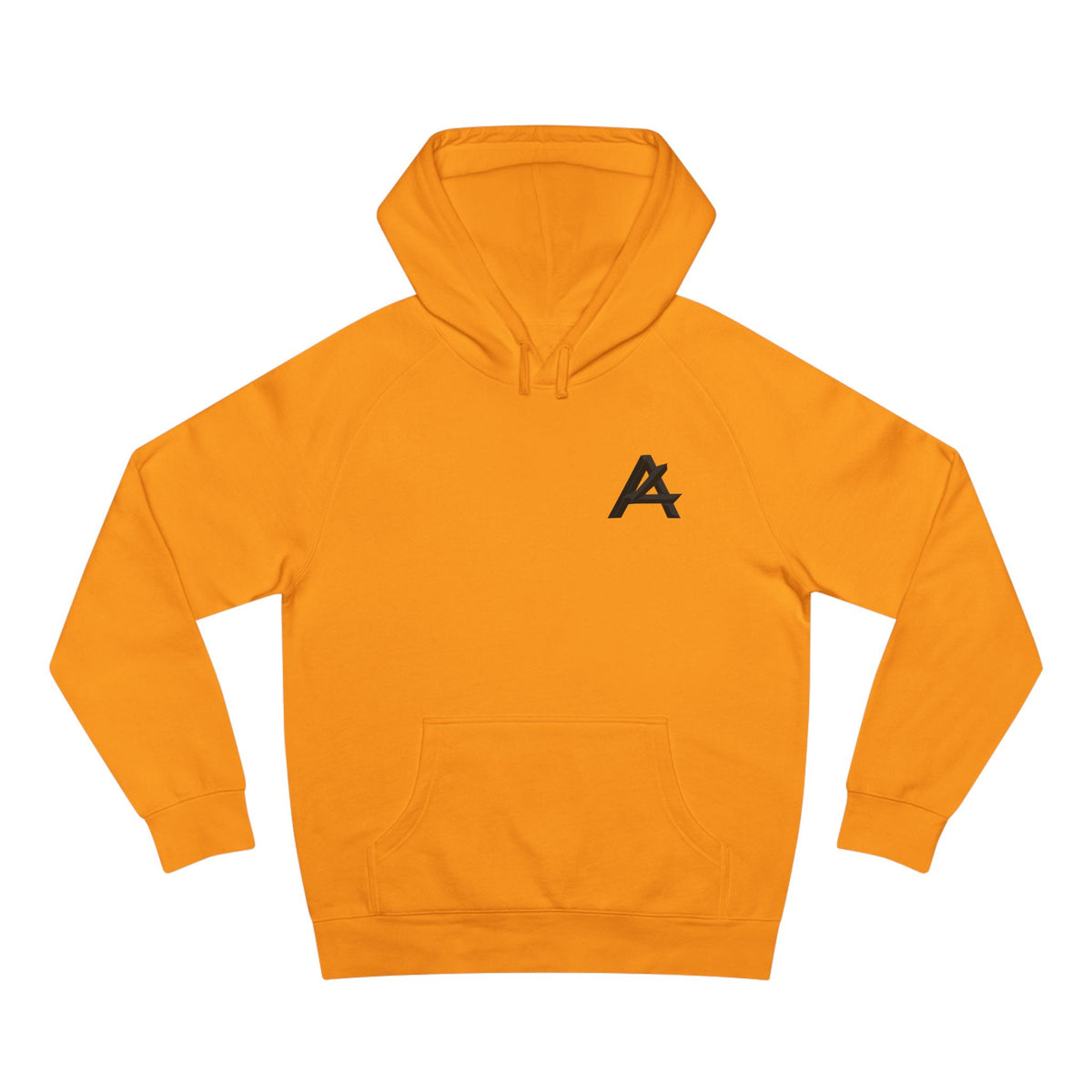Patch Logo Hoodie — Minimalist White Pullover with Chest Emblem & Back 'PATCH' Text