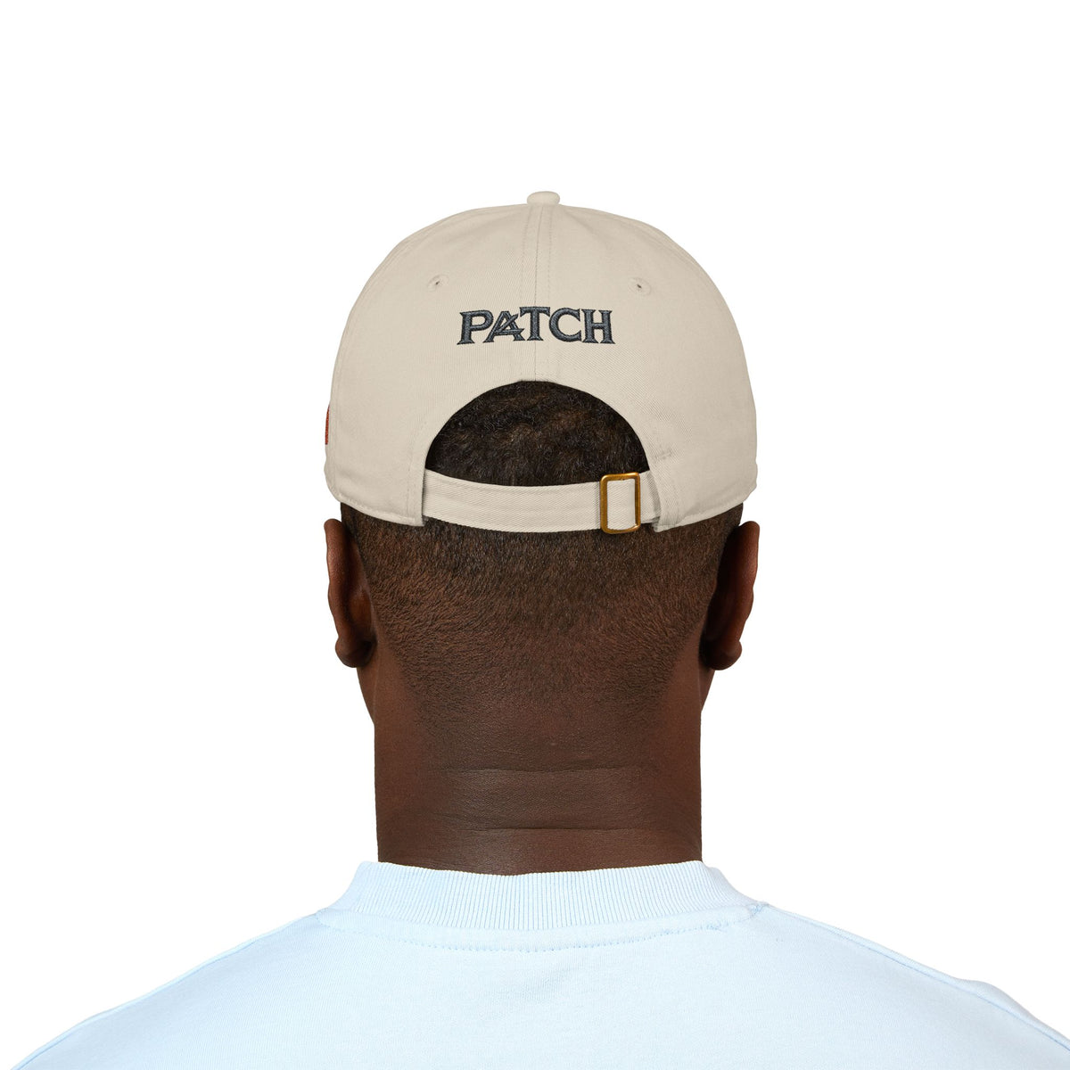 Embroidered Organic Baseball Cap — Minimal 'A' Front & PATCH Back