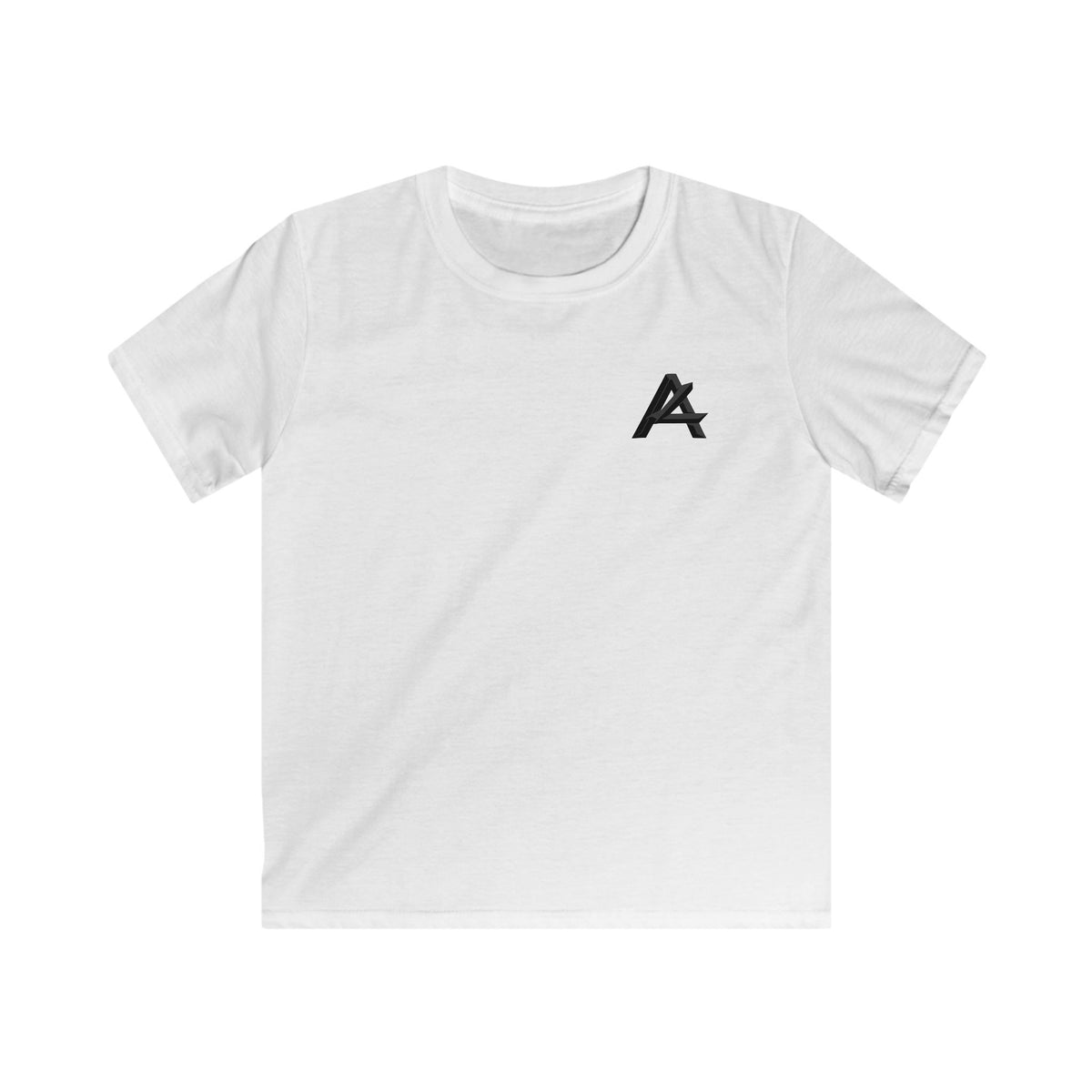 Kids Tee — Bold 'A' Chest Logo & 'PATCH' Back Graphic, Casual Youth Shirt