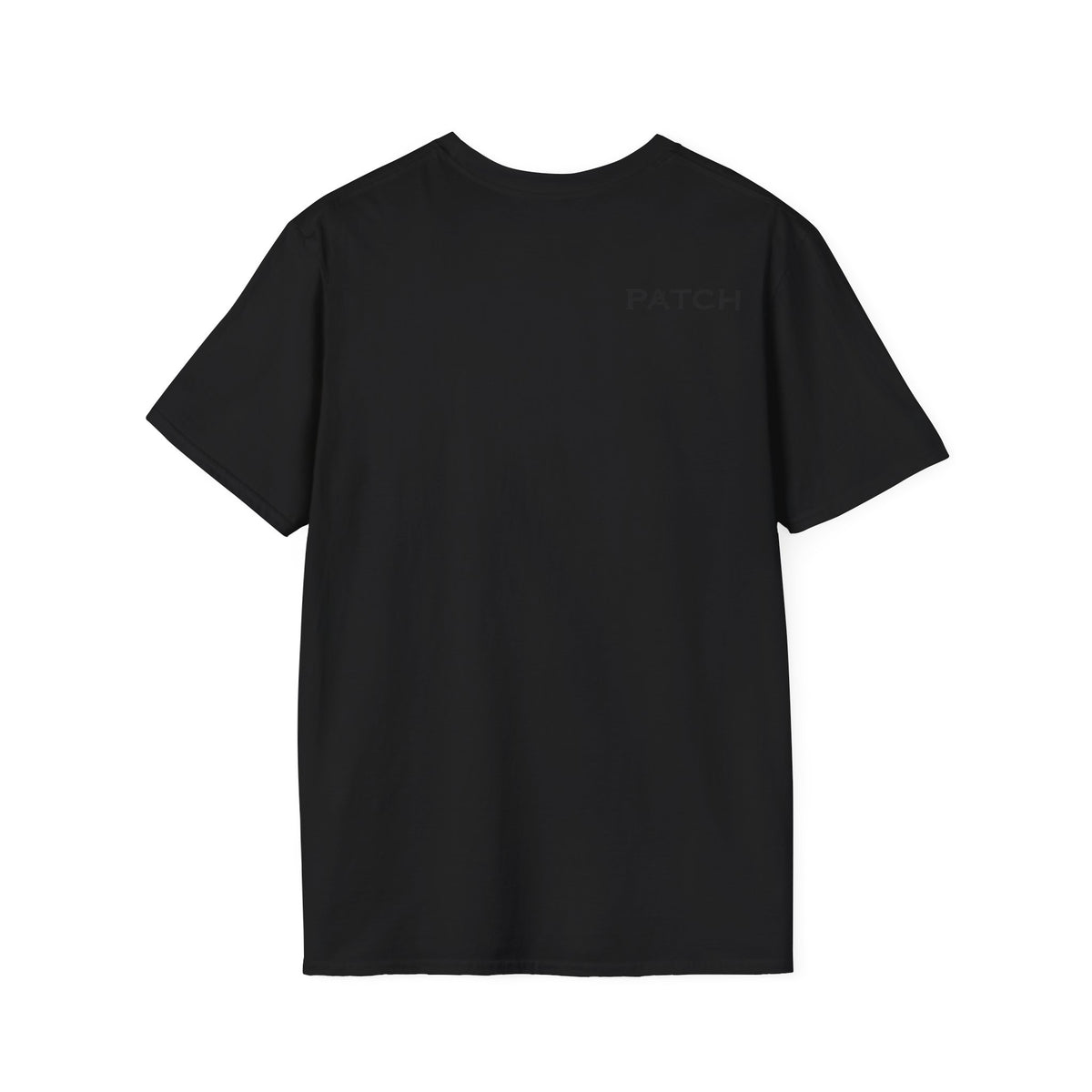 Minimalist 'PATCH' Logo T-Shirt — Chest Monogram & Back Text Tee