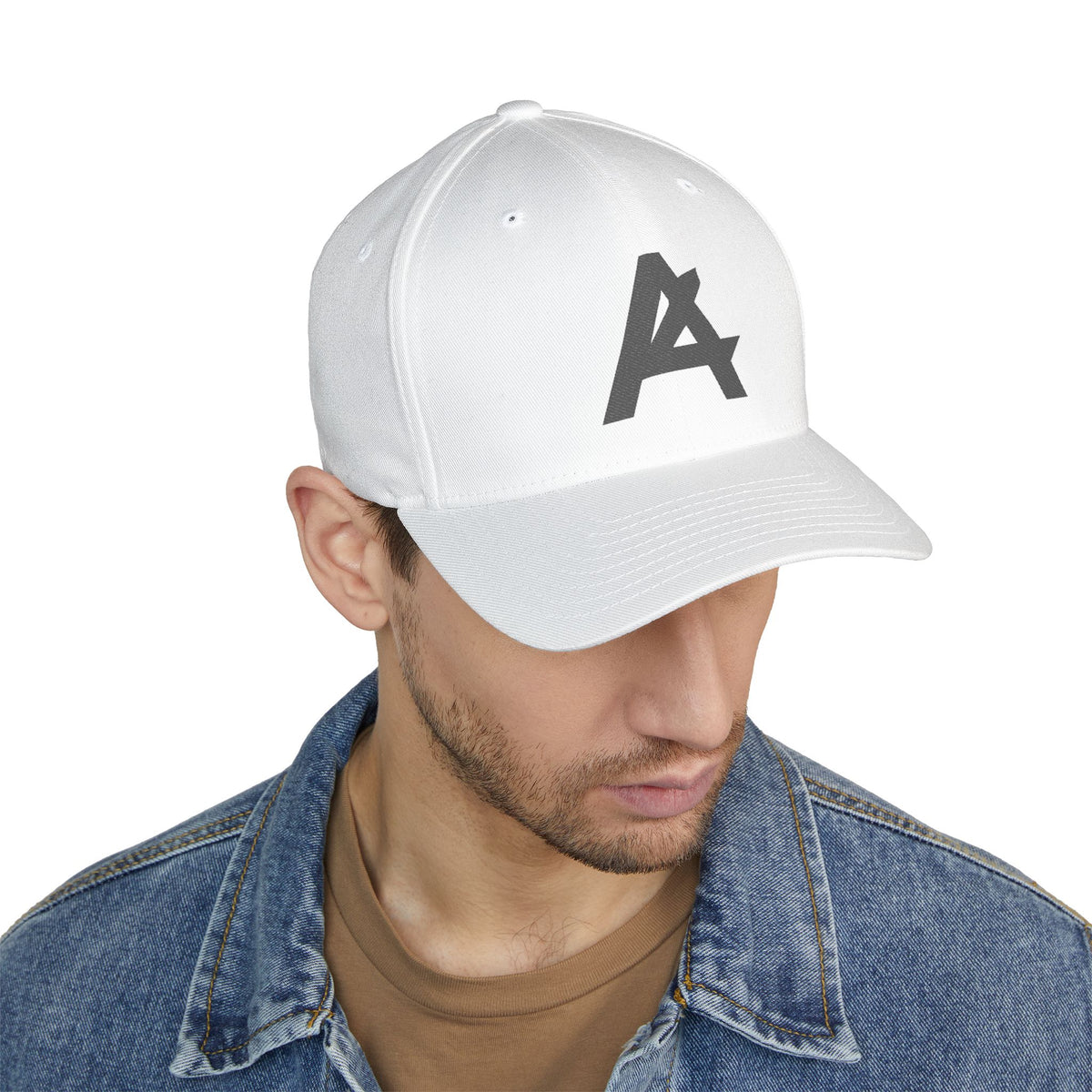 Embroidered 'A' Logo Structured Cap — Minimalist Baseball Hat
